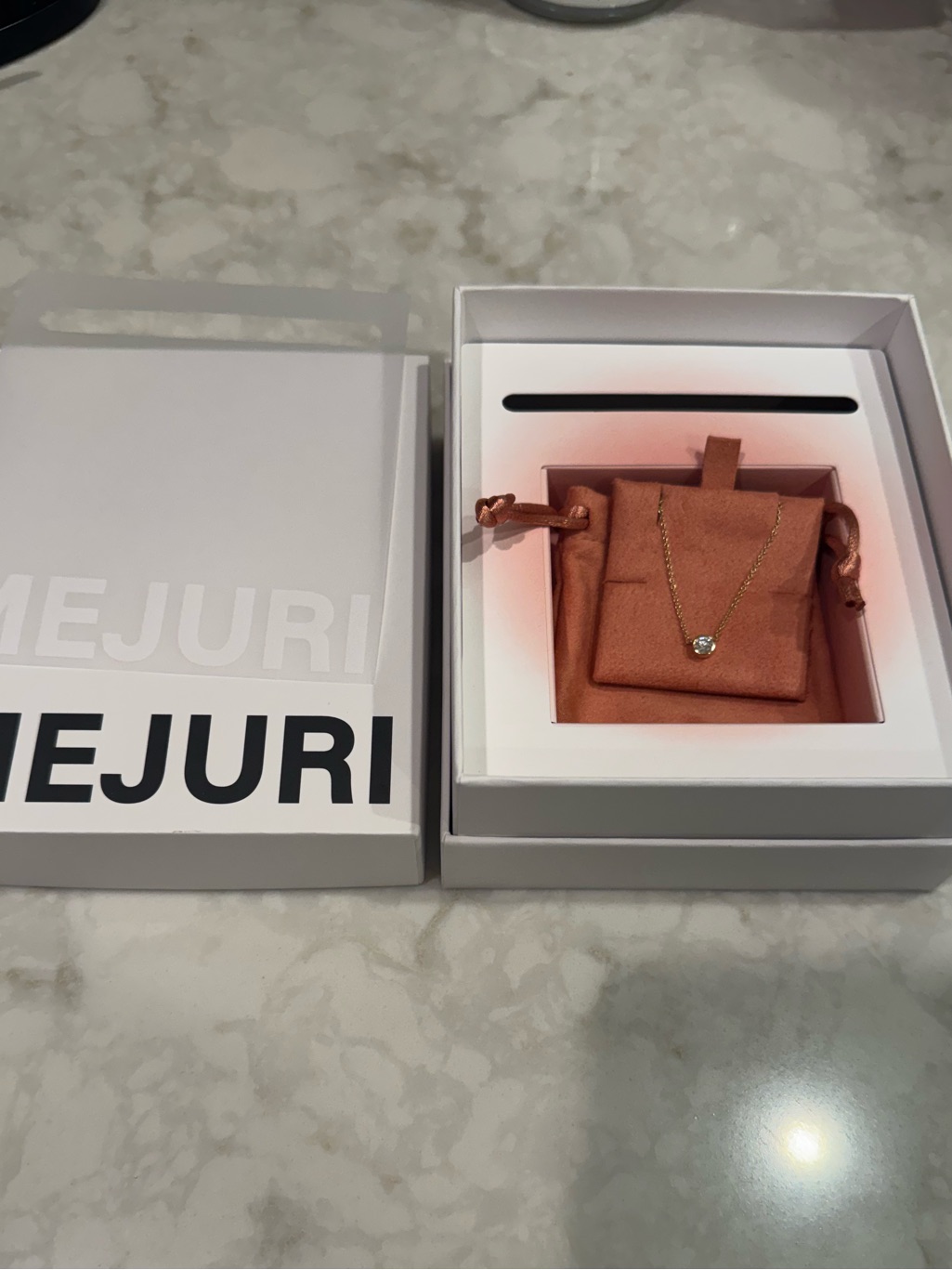 Mejuri Bezel Lab Grown Diamond Necklace 025 Ct